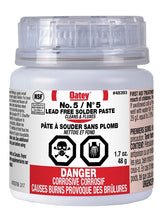Oatey 48393 Flux, 1.7 oz, Solid/Paste, Amber